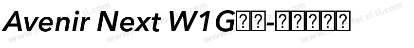 Avenir Next W1G字体字体转换